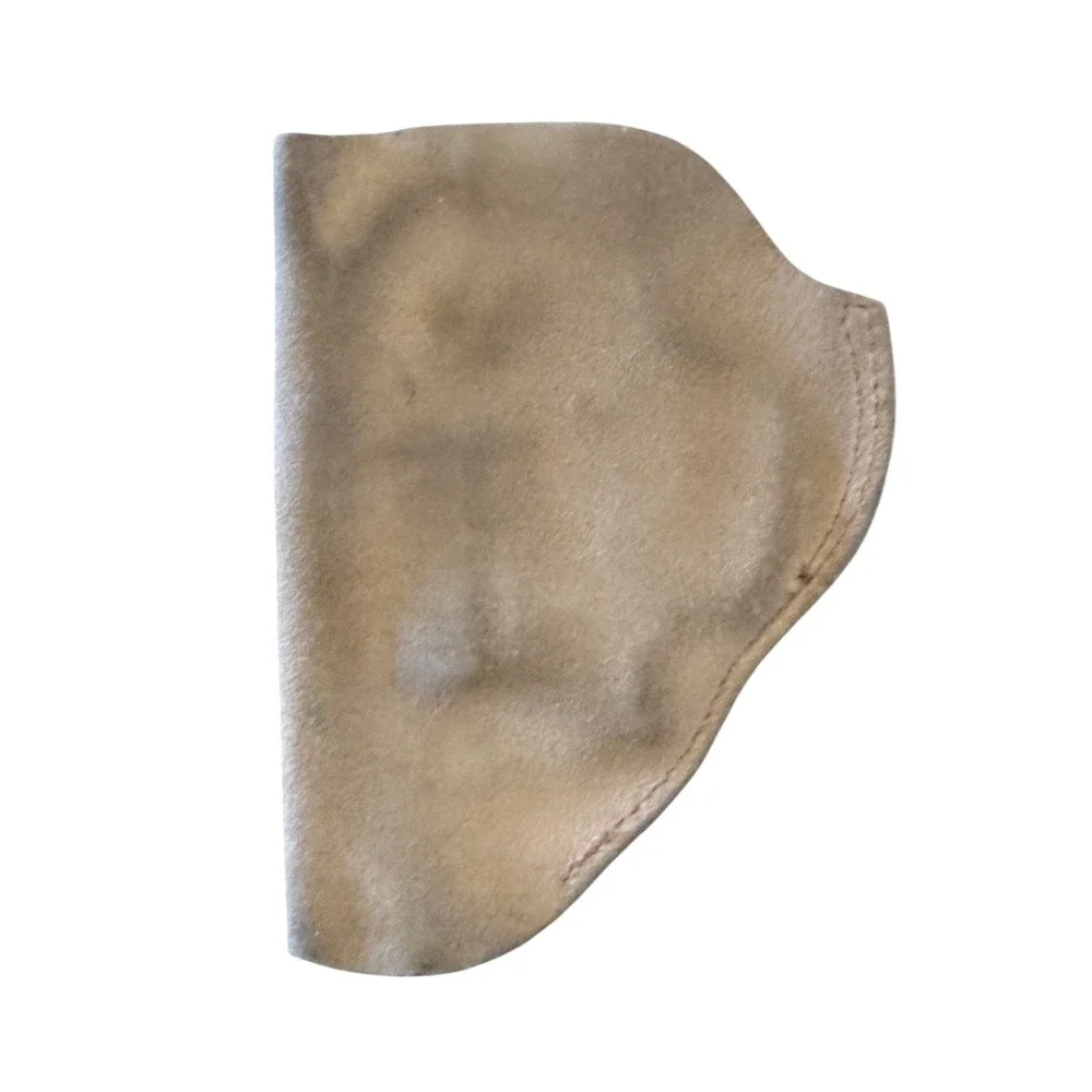 Vintage Safariland Monrovia Calif Tan Suede Leather IWB Clip-On Holster